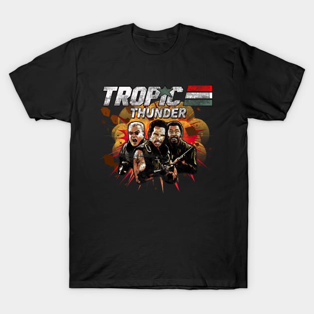 Tropic Thunder, distressed T-Shirt by woodsman